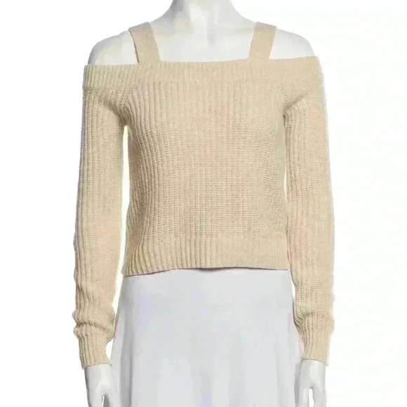 INTERMIX Sweaters - Intermix white wool/cashmere sweater small